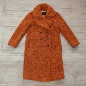 NWT J. Crew Double Breasted Teddy Sherpa Coat in Adobe Clay - PXS